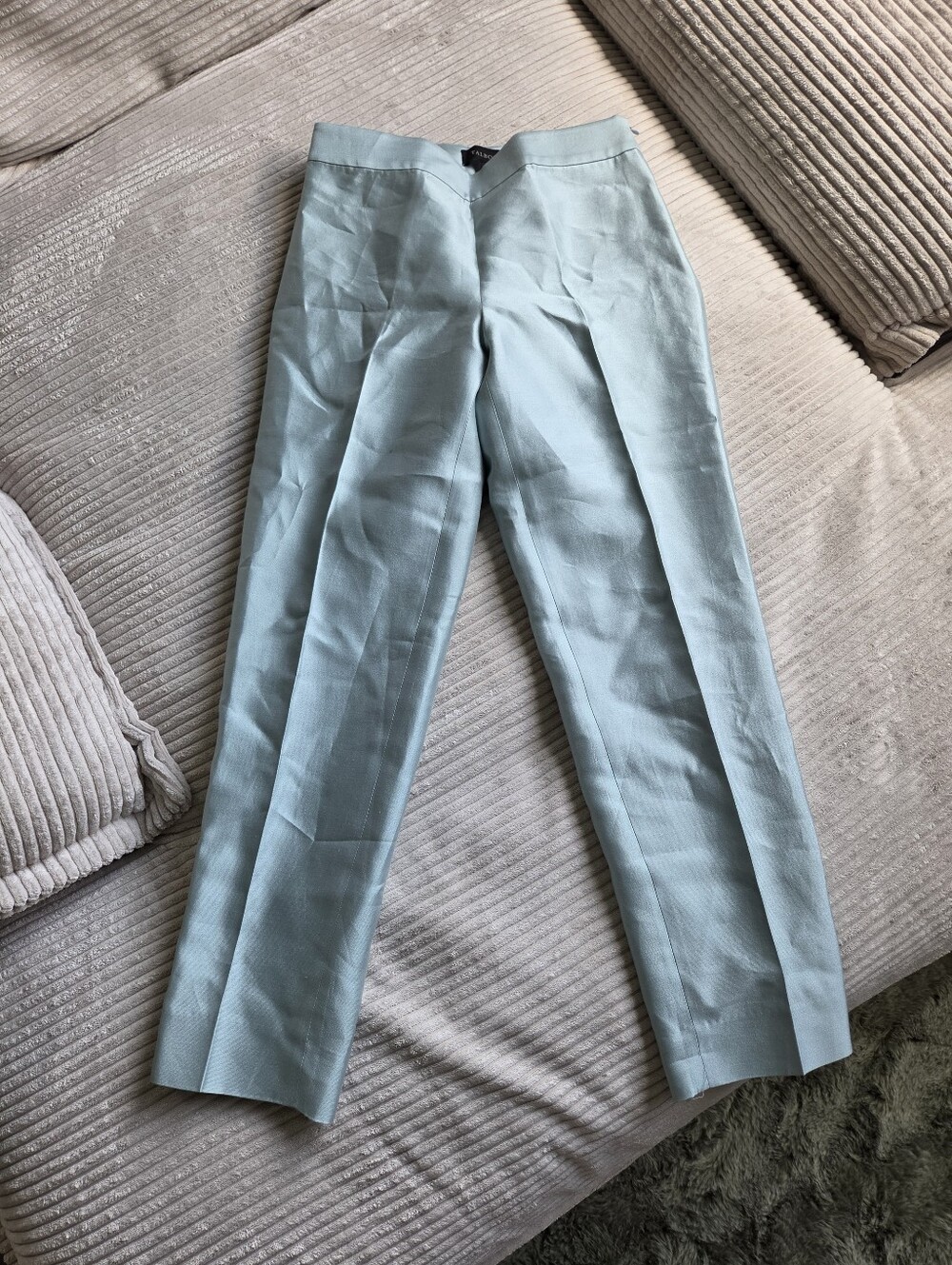 Light Blue Cigarette Capri Pants